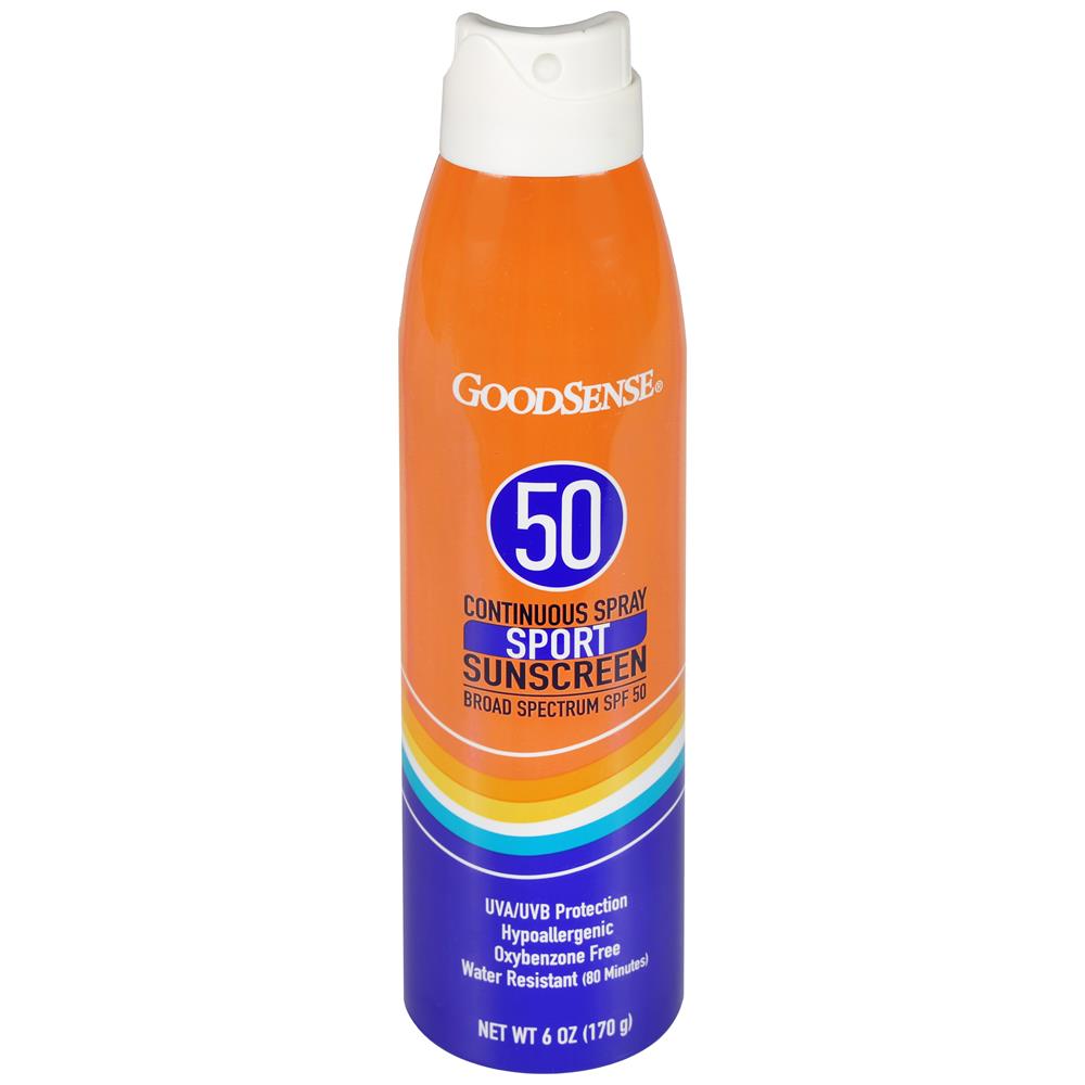 GoodSense&reg; Sunscreen Continuous Spray Sport SPF 50, 6 oz/ea