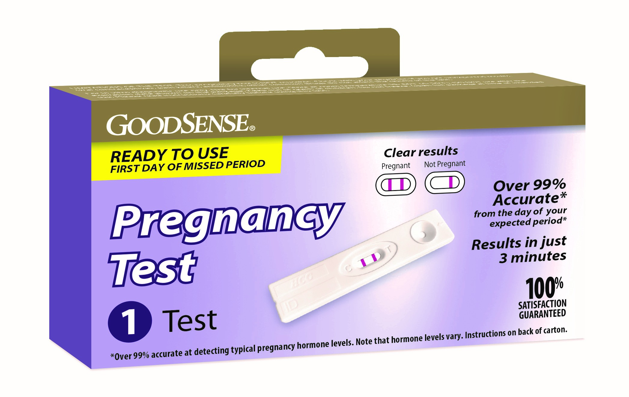 GoodSense&reg; Pregnancy Test, Cassette Format, 1 Test