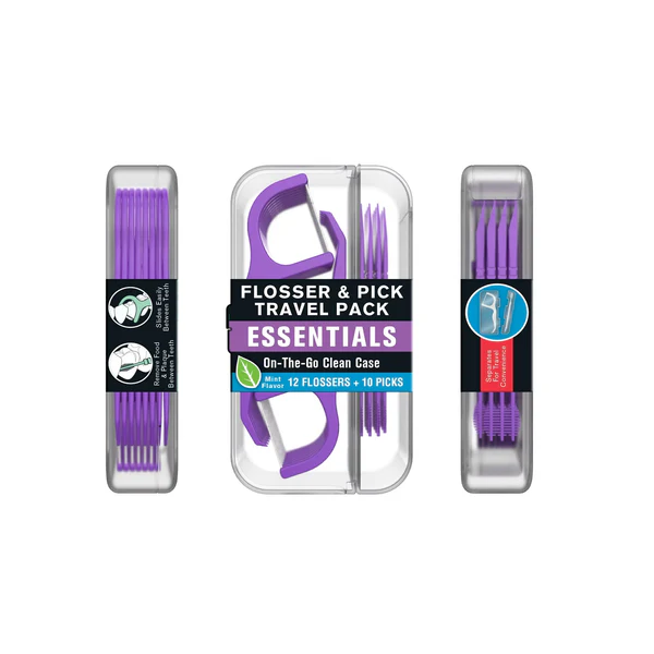 Reach&reg; Travel Pack Mint Flossers (12) and Picks (10), 12+10