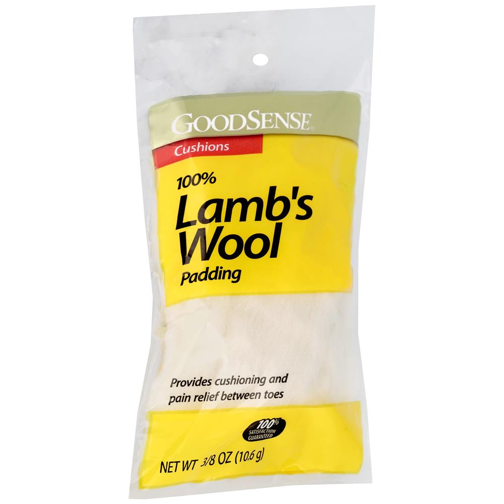 GoodSense&reg; 100% Lamb's Wool Padding, Net Wt. 3/8 Oz (10.6g)/ea